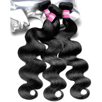 Inlovwith Healthy Human Hair Bundles, Body Wave Bundles Human Hair, 100% Unprocessed Selected Healthy Brazilian Virgin Hair Extensions(3 Bundles, 24 26 28 Inches)