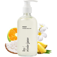By Rosie Jane Everyday Body Wash (Missy) - Hydrating Body Wash Made With Organic White Tea Extract & Cocoa Extract - Repairs Skin Elasticity & Collagen - Vegan & Non-Toxic (8 Fl Oz)