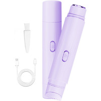 New Pinsliee Electric Razors For Women, Glowhave Double Headed Bikini Trimmer, Body Hair Shaver, Travel Razors For Women, Suitable For Underarms, Legs, Arms,Face (Pink Purple)