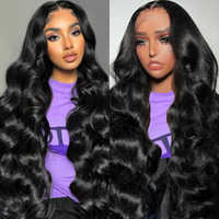 Larvob 13X6 Hd Lace Front Wigs Human Hair 200 Density Body Wave Lace Frontal Wigs Human Hair Pre Plucked With Baby Hair 13X6 Glueless Wig Natural Hairline 28 Inch