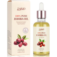 Labjd Organic Jojoba Oil 1.69 Oz, 100% Natural Jojoba Oil For Hair, Skin, Face And Nails | Cold Pressed Unrefined, Glass Bottle, Hexane Free, Deep Moisturizing Body Oil