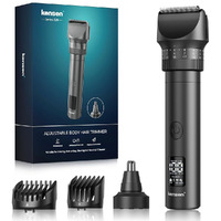 Beard Trimmer For Men - Professional Body Hair Trimmer For Men, 42 Adjustable Length Settings Hair Clippers Nose Trimmers For Head Face Mustache Nose Electric Shavers Ipx6 Waterproof Led Display Gifts