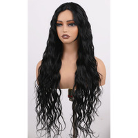 Manemajesty 34 Inch Body Wave Lace Front Wigs Human Hair Wear And Go Glueless Wigs Human Hair Pre Plucked Pre Cut T Part Hd Lace Front Wig 180% Density Black Layered Wig