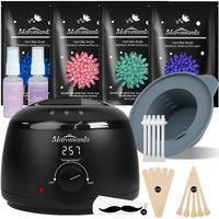 Waxing Kit -Digital Wax Warmer Machine For Hair Removal With 4 Packs Of Hard Wax Beads & Silicone Pot For Full Body, Legs, Face, Eyebrows, Bikini, Brazilian At Home Waxing Kit For Men Women