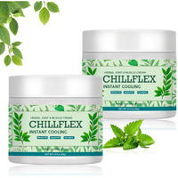 Chillflex Menthol Soothing Cream, Cooling Soothing Gel, Joint Activities Throughout The Body, Relieve Muscle Tension, For Head, Lumbar, Neck, Hands And Feet For Men And Women(3.52Oz/Bottle)