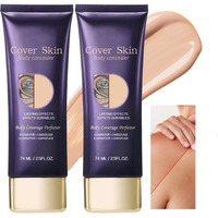 2Pcs Body Coverage Perfector - All Over Complexion Perfector, Tattoo Cover Up Makeup Long Last Waterpro Of Body Foundation