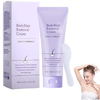 Hydrateology Facial Hair Removal,Body Hair Removal Cream For Sensitive Skin - Painless & Gentle Depilatory Cream With Spatula Applicator, Unisex Body & Skincare