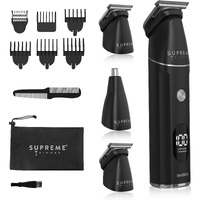 Manscape All-In-One Waterproof Multigroomer By Supreme Trimmer | Rechargeable, No Nick Pubic & Full Body Grooming Kit With Lcd Display | Smg3030