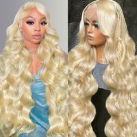 Goalroya 613 Lace Front Wig Human Hair 200% Density Body Wave Blonde Wig Human Hair 613 13X6 Hd Lace Frontal Wigs Pre Plucked For Women 36 Inch