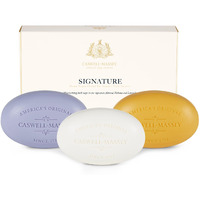 Caswell-Massey Natural Bar Soap Gift Set, Almond, Verbena, Lavender Scents, Triple-Milled Moisturizing Body Soap, Plant-Based For All Skin Types, Men, Women, Made In Usa, 3 Bars, 5.8 Oz Each