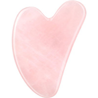 Gua Sha Facial Tools Guasha Tool Gua Sha Jade Stone For Face Skincare Facial Body Tensions Reduce Puffiness Festive (Pink)