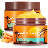 Tanning Accelerator, Tan Accelerator Cream, Tanning Bed Accelerator Lotion - For Sunbeds & Outdoor Sun, With Carrot Tanning Cream, Achieve A Natural Tan Skin 150G
