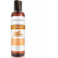 Velona Rice Bran Oil 4 Fl Oz | 100% Pure And Natural Carrier Oil | Refined, Cold Pressed | Cooking, Face, Hair, Body & Skin Care | Use Today - Enjoy Results
