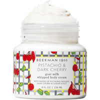 Beekman 1802 Pistachio & Dark Cherry Whipped Body Cream - 8 Fl Oz - Scented - Moisturizes, Soothes & Softens - With Coconut Oil And Mango Seed Butter - No Irritation - Good For Sensitive Skin