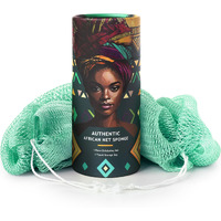 African Net Sponge Authentic - Afro Scrub Exfoliating Net Sponge With Knots - African Bath Sponges For Body Scrubber Exfoliator - Back Scrubber For Shower Bathing Accessories