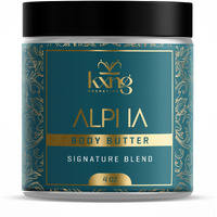 Kxng Cosmetics, Body Butter, Organic Skin Care For Men And Women, Body Moisturizer Lotions And Creams, Raw Shea Butter, Cocoa Butter, Mango, Coconut Oil, Hand, Foot, All Skin Types (Alpha)