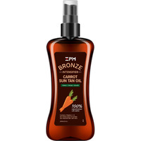 Carrot Sun Tanning Oil Spray For Outdoor Sun, Tan Intensifier For Medium Deep With Narural Moisturizing Oils To Keep Skin Hydrated, Moisturizing Body Oil, Vegan And Cruelty-Free, Spf 0, 8Oz