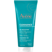 Avene Cleanance Cleansing Gel Soap Free Cleanser For Acne Prone, Oily, Face & Body, 6.7 Oz