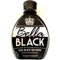 Bella Black 100X Bronzer Tanning Lotion - Premium Tanning Bed Lotion With Extreme Silicone Emulsion And Banana Fruit Extract - Instant Results - Dark Tanning Lotion For Indoor Tanning Beds - 13.5Oz