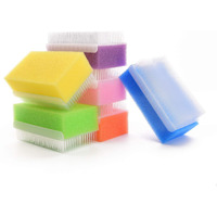 Special Supplies (6 Pack) Baby Bath Sponges Soft Foam Sensory Scrubber With Cradle Cap Bristle Brush - Body, Hair, And Scalp Cleaning - Gentle On Infant, Toddler Sensitive Skin - Great Sensory Feel
