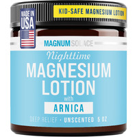Nighttime Magnesium Lotion For Kids - With Arnica - Soothing Relief & Relaxation, Highly Concentrated Magnesium For Muscles - Apply To Legs Or Feet Before Bed - Skin-Friendly For Babies And Kids