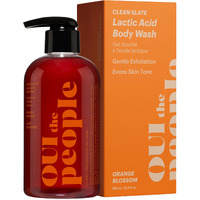 Oui The People Clean Slate Lactic Acid Body Wash, Aha Body Wash, Lactic Acid Serum & Face Cleanser, Gentle Exfoliation & Face Moisturizer For Smoother Texture And Even Skin Tone, 8.4 Oz