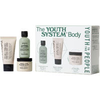 Youth To The People The Youth System Body Care Set, 3-Pc Travel Giftset For Glowing Skin All Over, With Superfood + Niacinamide Cleanser, Smoothing Exfoliant Scrub, And Ultra-Luxe Body Butter
