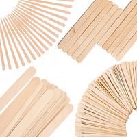 Mibly 4 Style Pack Of 600 Assorted Wooden Wax Sticks For Body Legs Face And Small Medium Large Sizes Eyebrow Waxing Applicator Spatulas For Home And Spa Usage (Assorted Pack Of 600)