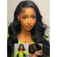 Nadula Bye Bye Cap 13X4 Hd Real Scalp 3D Body Wave Lace Front Wigs Human Hair Pre Everything Glueless Wig With Invisi Drawstring Pre Plucked Skin-Melt Hd Lace Frontal Wig 180% Density 22Inch
