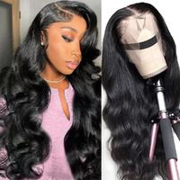 Rylice 24Inch Lace Front Wigs Human Hair 200% Density 13X4 Hd Body Wave Lace Front Wig 100% Brazilian Virgin Human Hair Wigs For Black Women Pre Plucked Natural Color Glueless Wig