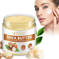 Jiugonggang Pure Organic Shea Butter Raw, Unrefined Body & Face Butter, 100% Pure & Natural Body Butter For Dry, Cracked Skin, Stretch Marks & Anti-Aging, 7.76 Oz