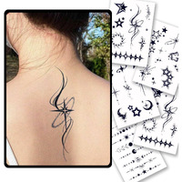 Charlnet Semi-Permanent Tattoos - 2 Weeks Long Last Stars Tattoos For Women Men Face Neck Body/Fades Naturally/No Reflection/Waterproof