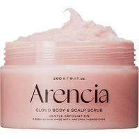 Arencia Fresh Cloud Sea Salt Body & Scalp Scrub (Pink) - Exfoliant, Bump Eraser For Silky Smooth Skin, Korean Skin Care