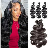 12A Human Hair Bundles 18 18 18 Inch Body Wave Bundles Human Hair 100% Unprocessed Brazilian Virgin Raw Remy Hair 3 Weaves Deals For Women Natural Color