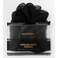 African Net Sponge Authentic - Exfoliating Back Scrub Bath Sponge With Knots - Afro Scrub Body Scrubber Exfoliator Washcloth - African Body Care Daily Use Shower Essentials