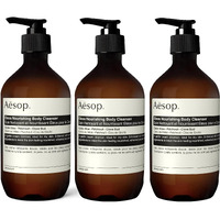 Aesop Eleos Nourishing Body Cleanser | Hydrating Ingredients For Refreshed, Soft Skin | Enriched With Emollients, Humectants, Purifying Botanicals | 500Ml / 16.9Oz (Pack Of 3)