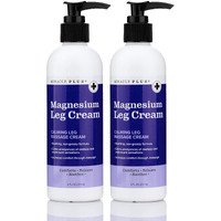 Miracle Plus Magnesium Cream For Leg Relief | Magnesium Lotion Calming Leg Cream Herbal Moisturizer Topical Body Butter Soothes + Calms Sensations, Itching, & Shaking, 2Pc
