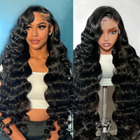 13X6 Body Wave Lace Front Wigs Human Hair 12A 250% Density 38 Inch Lace Frontal Wigs Human Hair Glueless Wigs Human Hair Hd Lace Front Wigs Human Hair Pre Plucked With Baby Hair Natural Color