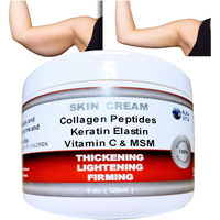 Alka Vita Saggy Skin Firming Arms Wrinkled Neck Body Cream Keratin Collagen Elastin Vitamin C & Msm Thickening Effect Natural Ingredients Only