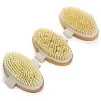 Valentise Dry Brushing Body Brush, 3 Pack Wooden Body Brush With Soft And Stiff Bristle, Exfoliating And Cellulite Body Scrubbers, Improving Blood Circulation, Suitable For All Kinds Of Skin