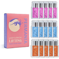 Permania Eyelash Lift Kit, 15 Pcs Separate Steps Lotion For Salon Or At Home For Lash Perm & Brow Lamination (Without Tools)