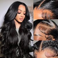 Ulrica 32 Inch Body Wave Lace Front Wigs Human Hair Pre Plucked 13X4 Hd Lace Front Wigs Human Hair 250% Density Body Wave Wig For Black Women Natural Hairline