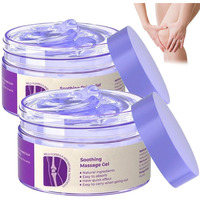 Wuiaocit 2 Pcs Joint Gel Purple Gel,Soothing Massage Cream,Joint Activities Throughout The Body,Soothes For Knees, Hands, Lumbar, Neck And Shoulders