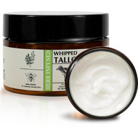 Beef Tallow For Skin 4.6 Oz Whipped Tallow Balm Natural Face And Body Butter With Raw Honey, Herbal Extracts, Grass-Fed Beef Tallow