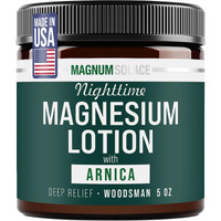Nighttime Magnesium Lotion With Arnica - Soothing Relief & Relaxation, Highly Concentrated Magnesium For Muscles & Joints - Apply To Legs Or Feet Before Bed - Skin-Friendly
