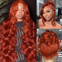 30 Inch Hidden Strap 360 Lace Front Wigs Human Hair Pre Plucked Reddish Brown Body Wave Lace Front Wigsburnt Orange Full 360 Glueless Hd Transparent Lace Front Human Hair Wigs Drawstring