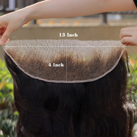 My Shiny Wigs Clear Hd Lace Frontal 13X4 Hd Frontal Only Body Wave Swiss Hd Lace Bleach Knots Frontal Closure Virgin Human Hair Pre Plucked With Baby Hair Undetectable & Invisible Lace 22 Inch
