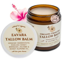 Eavara Beef Tallow For Face, Moisturizer With Manuka Honey & Pure Essential Oils, Organic Face & Body Balm, Natural Skincare With Jojoba, Sweet Almond, Tamanu & Baobab Oils, Made In Usa, 4Oz