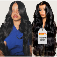 30 Inch Hd Lace Front Wig Human Hair [2-Year Life], 100% Real Human Hair, 13X6 Body Wave Lace Front Wigs For Black Women Glueless Lace Frontal Wig Pre Plucked Bleached Knots 200% Density