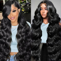 Gurdan 13X6 Lace Front Wigs Human Hair 200 Density Hd Lace Frontal Wigs Human Hair Body Wave Lace Front Wigs Human Hair Pre Plucked With Baby Hair Natural Color Glueless Wigs 24 Inch